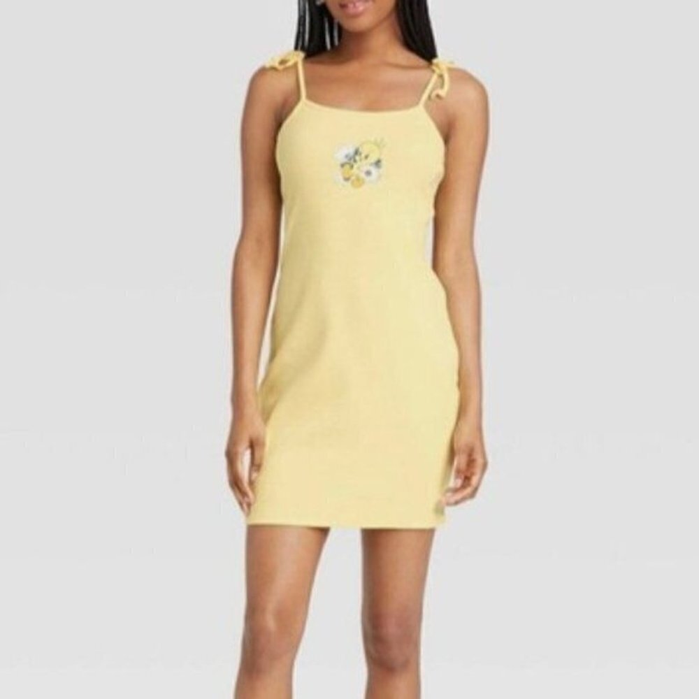 Tweety Bird Yellow Tank Top Graphic Dress